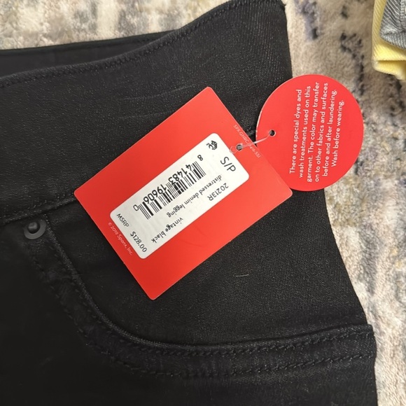 NWT Spanx Vintage Distressed Ankle Skinny Jeans color vintage black size S - Picture 9 of 9